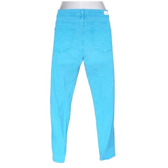 AG ADRIANO GOLDSCHMIED Stevie Ankle Jeans, 28 Teal/Blue-green, Stretch - Picture 5 of 9